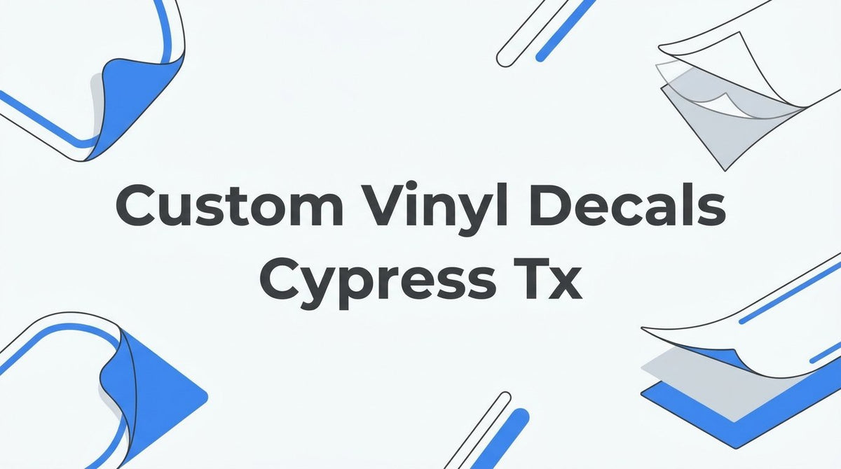 7 Strategies for Choosing Custom Vinyl Decals in Cypress, TX - JYS Sign & Print Co