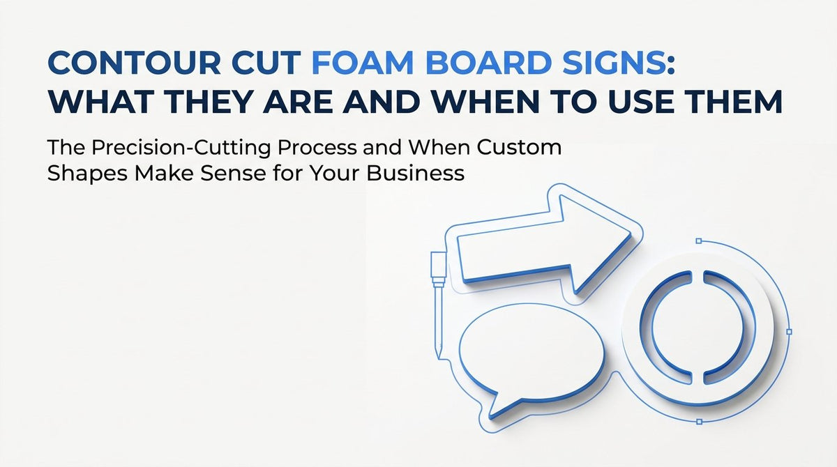 Contour Cut Foam Board Signs: What They Are and When to Use Them