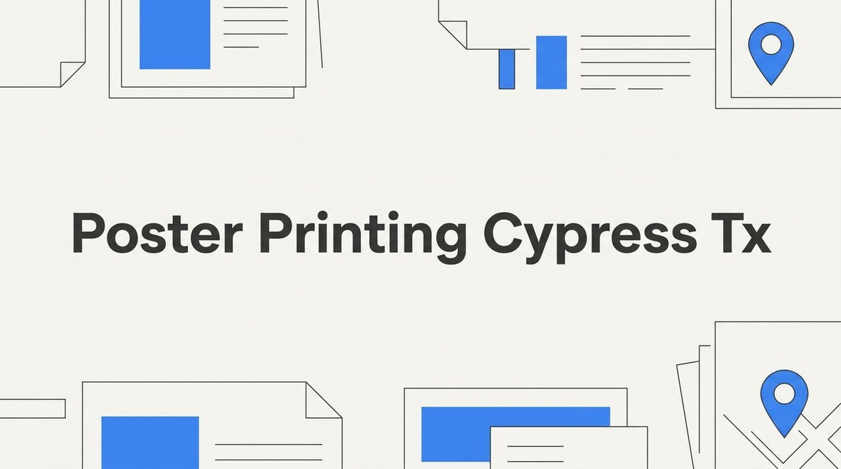 7 Strategies for Getting Professional Poster Printing in Cypress, TX - JYS Sign & Print Co