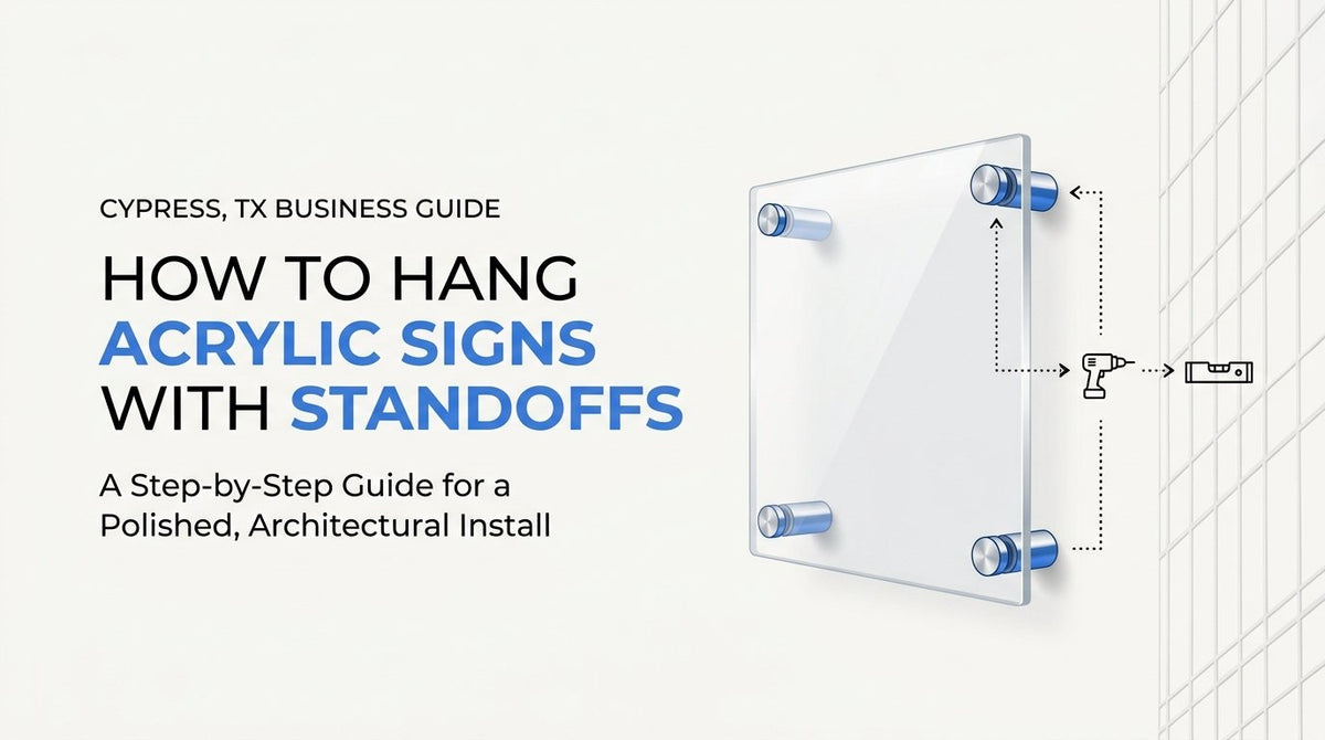 How to Hang Acrylic Signs with Standoffs