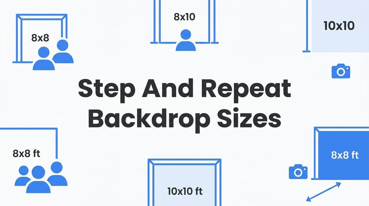Step and Repeat Backdrop Sizes: How to Choose the Right Size for Your Event - JYS Sign & Print Co
